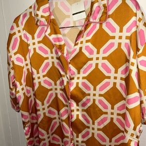 Zara Geometric Print Top